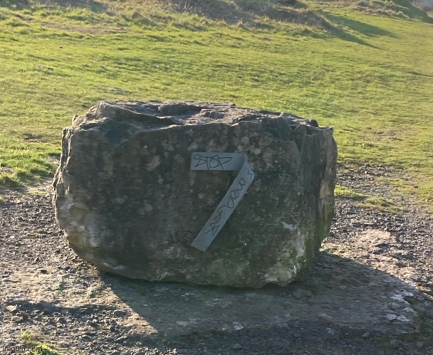 Sven, the rock marked with the number seven | image tagged in boss,rock,seven | made w/ Imgflip meme maker