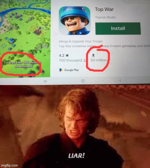 The ad is trying to trick us | image tagged in memes,funny,you had one job,anakin liar | made w/ Imgflip meme maker