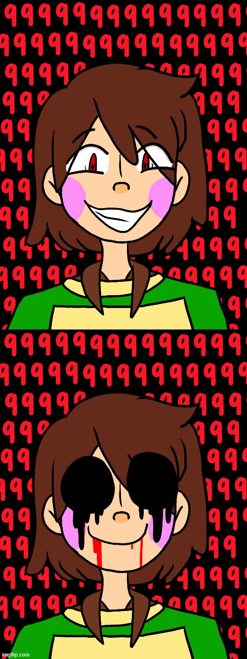I drew Chara | image tagged in undertale,chara,pls dont steal my art | made w/ Imgflip meme maker