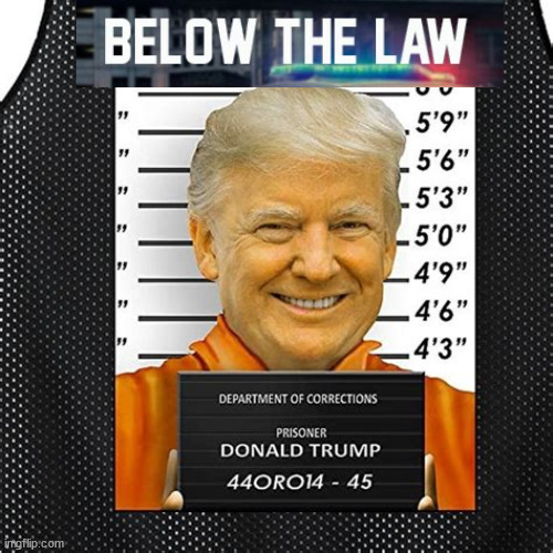Below the Law, Trump DeRangement Grande, man! | image tagged in triggered,tds,trump,demoncrats,biden | made w/ Imgflip meme maker