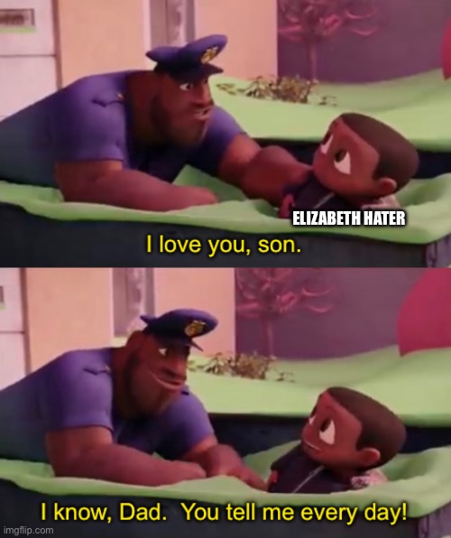 ELIZABETH HATER | made w/ Imgflip meme maker