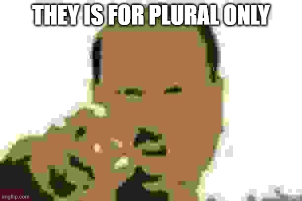 These image has nearly all effects in it | THEY IS FOR PLURAL ONLY | made w/ Imgflip meme maker