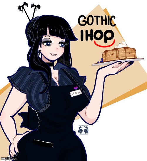 POV: you go to goth IHOP and seen her wwyd | made w/ Imgflip meme maker