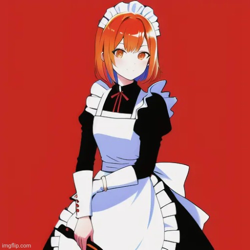 me when A.I. generated human OJ in a maid outfit | made w/ Imgflip meme maker