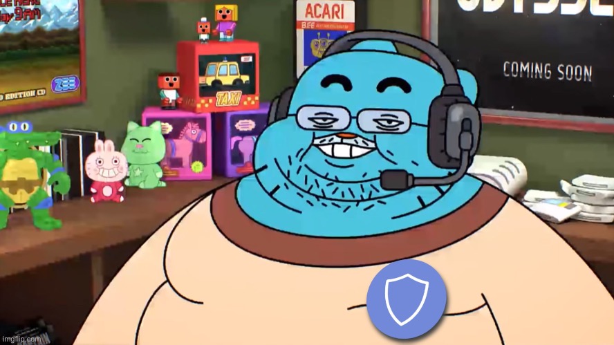 Discord Moderator Gumball | image tagged in discord moderator gumball | made w/ Imgflip meme maker
