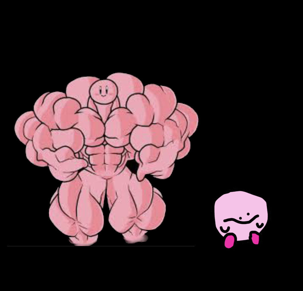 Buff Kirby vs kirbo Blank Meme Template