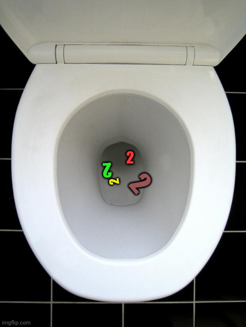 Drop somethin'? | 2; 2; 2; 2 | image tagged in toilet,2's | made w/ Imgflip meme maker