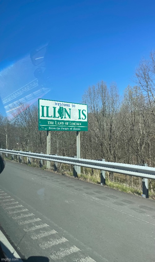 I just passed the state line into Illinois | image tagged in photography,photos,illinois | made w/ Imgflip meme maker