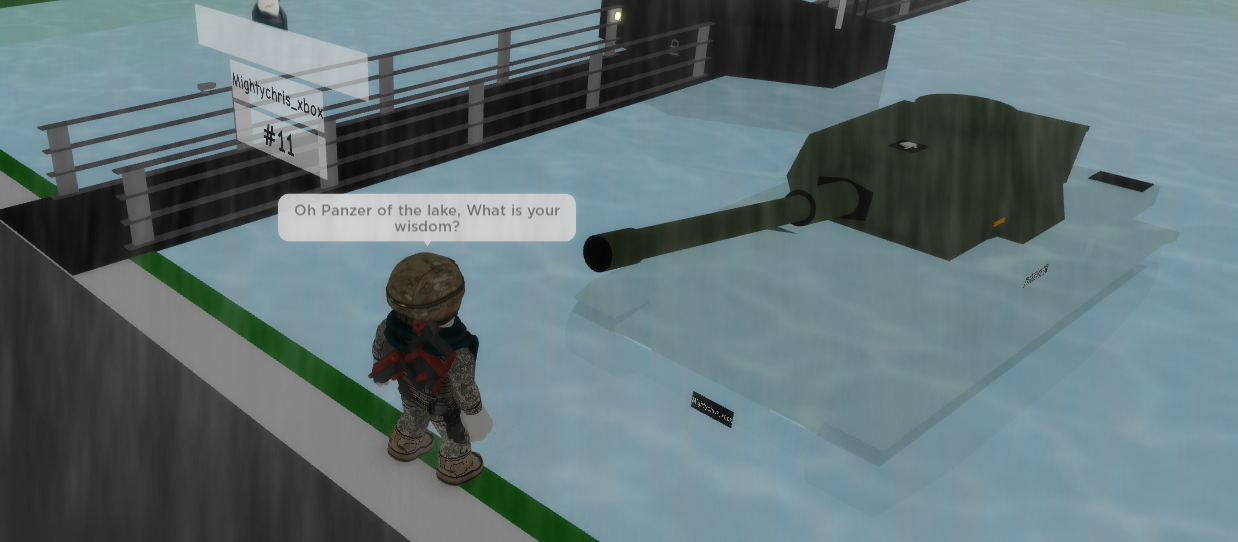 High Quality Roblox Panzer of the lake Blank Meme Template