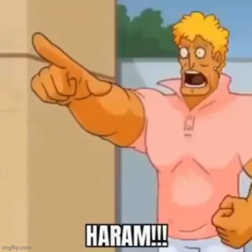 HARAM!! | image tagged in haram | made w/ Imgflip meme maker