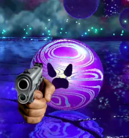 High Quality Void Termina with Gun Blank Meme Template