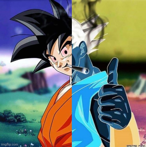 Weed | image tagged in goku,weed,evil | made w/ Imgflip meme maker