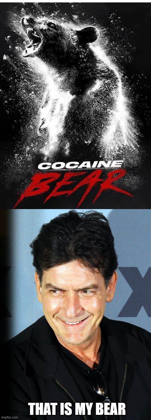 Charlie Sheen pet | THAT IS MY BEAR | image tagged in blank template,cocaine,charlie sheen | made w/ Imgflip meme maker