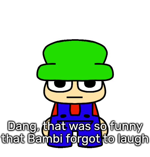 High Quality Bambi forgot to laugh Blank Meme Template