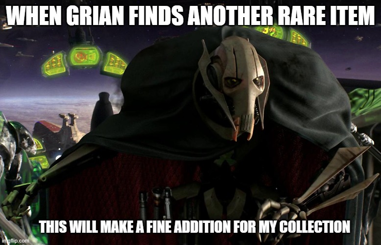This (double tall grass) will make a fine addition for my collection | WHEN GRIAN FINDS ANOTHER RARE ITEM; THIS WILL MAKE A FINE ADDITION FOR MY COLLECTION | image tagged in this will make a fine addition to my collection | made w/ Imgflip meme maker