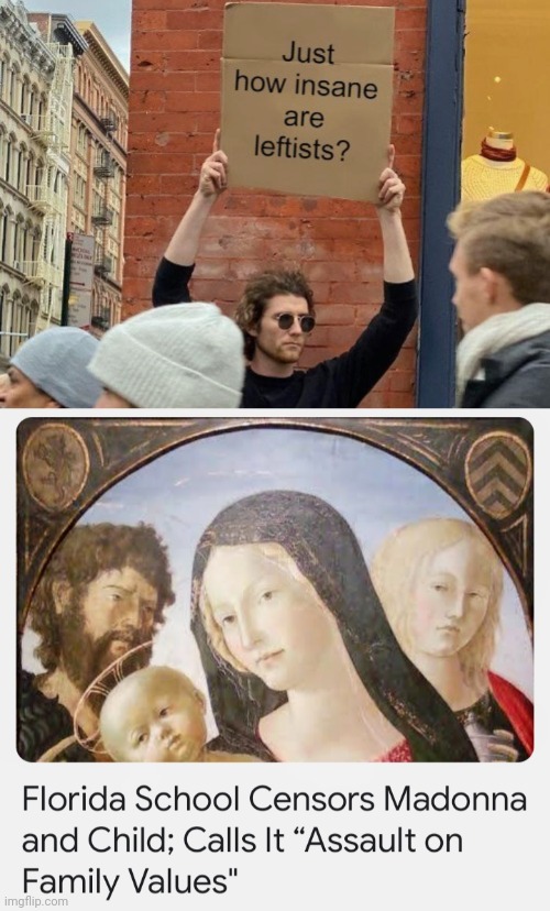 They would arrest Jesus | image tagged in insane leftists,madonna,classic art,christian values,family values,they're the same picture | made w/ Imgflip meme maker