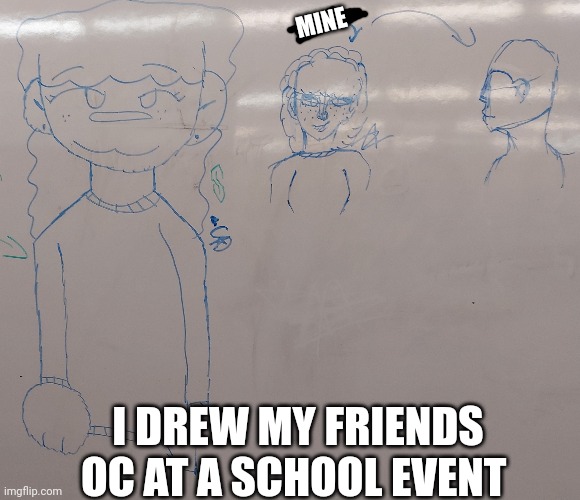 I drew my friend's oc
