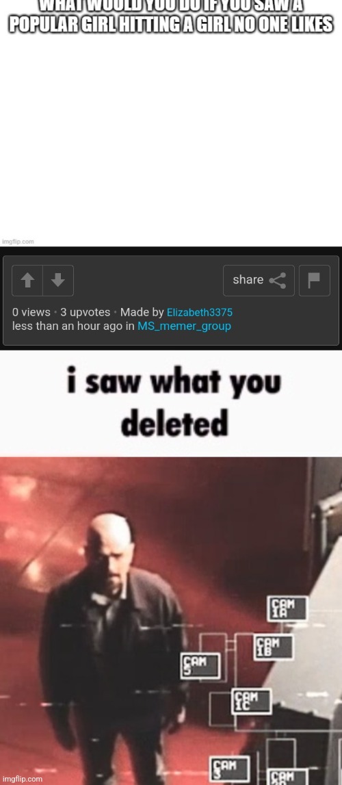 image tagged in i saw what you deleted | made w/ Imgflip meme maker