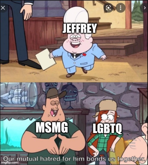 The only thing that these two streams agree on: Jeffrey sucks | made w/ Imgflip meme maker