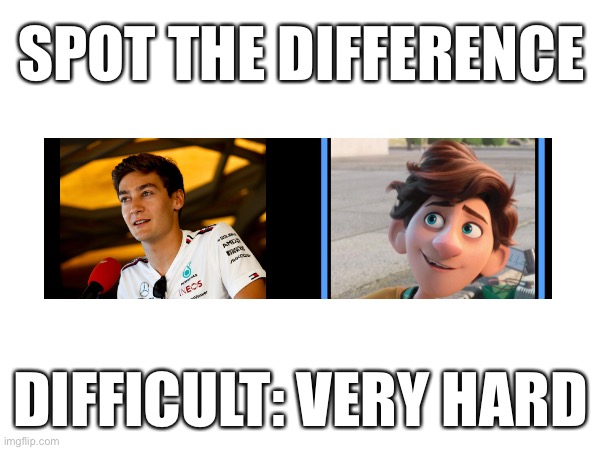 You would know if you watch f1 | SPOT THE DIFFERENCE; DIFFICULT: VERY HARD | image tagged in funny,memes,spot the difference | made w/ Imgflip meme maker