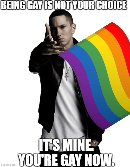5 upvotes and I will post this in LGBTQ | BEING GAY IS NOT YOUR CHOICE; IT'S MINE. YOU'RE GAY NOW. | made w/ Imgflip meme maker