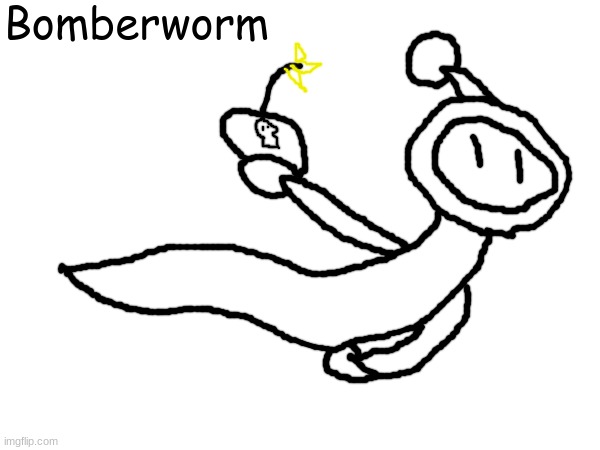 Decided to redesign it | Bomberworm | made w/ Imgflip meme maker