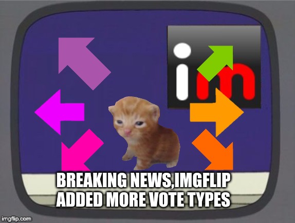 herbert news | BREAKING NEWS,IMGFLIP ADDED MORE VOTE TYPES | image tagged in imgflip news | made w/ Imgflip meme maker