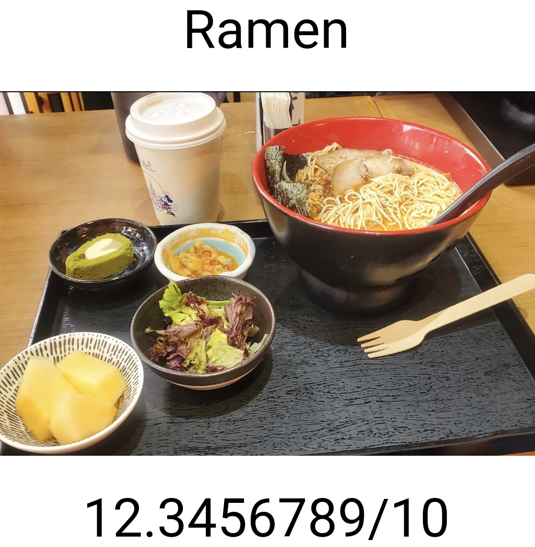 Ramen; 12.3456789/10 | made w/ Imgflip meme maker
