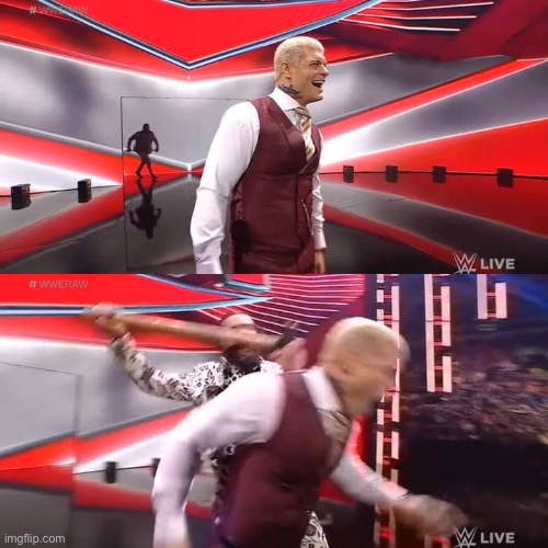 Seth Rollins Attacking Cody Rhodes Template | image tagged in seth rollins attacking cody rhodes template | made w/ Imgflip meme maker