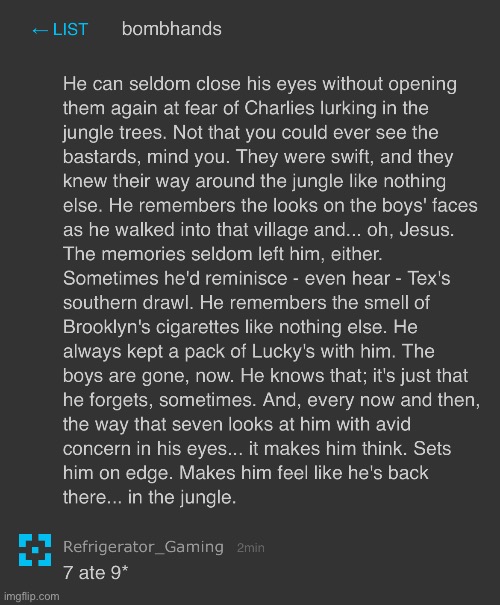 He’s just memchatting all the mods random storirs or something | made w/ Imgflip meme maker