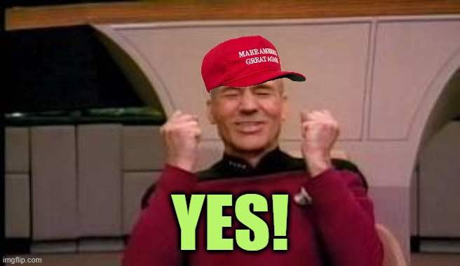 Happy Picard | YES! | image tagged in happy picard | made w/ Imgflip meme maker