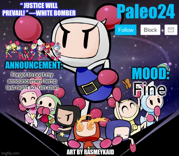 Image tagged in paleo24's bomberman bros annoucment Imgflip