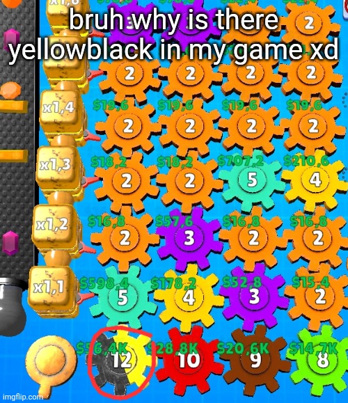 bruh why is there yellowblack in my game xd | image tagged in yellowblack | made w/ Imgflip meme maker