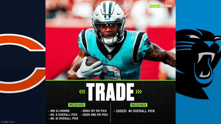 Panthers Bears Trade | image tagged in panthers bears trade | made w/ Imgflip meme maker