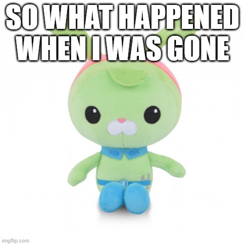 da gorl | SO WHAT HAPPENED WHEN I WAS GONE | image tagged in da gorl | made w/ Imgflip meme maker