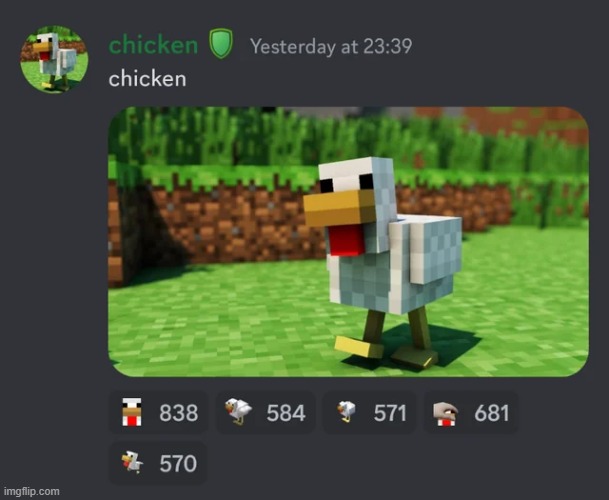 chicken | image tagged in minecraft,chicken | made w/ Imgflip meme maker