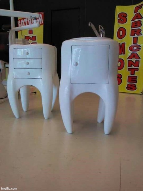 Thanks I hate this tooth furniture | image tagged in cursed image | made w/ Imgflip meme maker