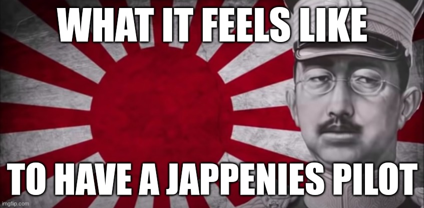 my morning thoughs | WHAT IT FEELS LIKE; TO HAVE A JAPPENIES PILOT | image tagged in memes,japan | made w/ Imgflip meme maker