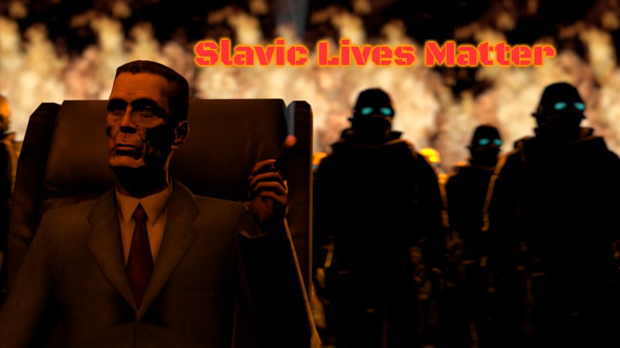 . | Slavic Lives Matter | image tagged in g-man from half-life flames,slavic,russo-ukrainian war | made w/ Imgflip meme maker