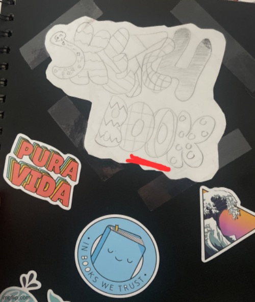 Just got a new sketchbook! Probably gonna post some drawings I drew in here soon | made w/ Imgflip meme maker