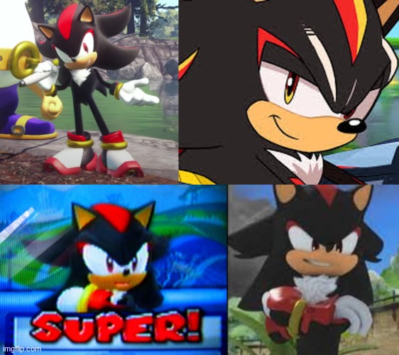 shadow smiling bcuz it's so cute | made w/ Imgflip meme maker