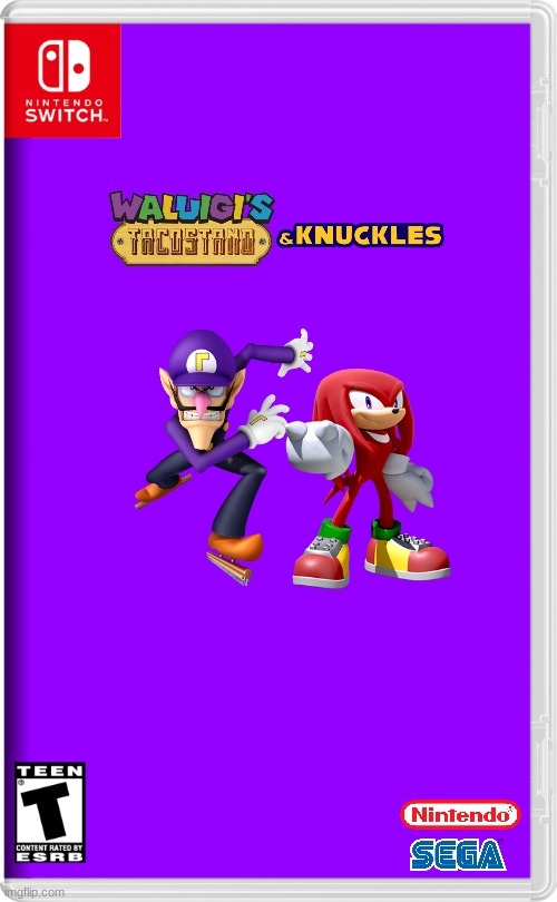 waluigi's taco stand & knuckles | image tagged in nintendo switch,sega,sequels,fake,waluigi,knuckles | made w/ Imgflip meme maker