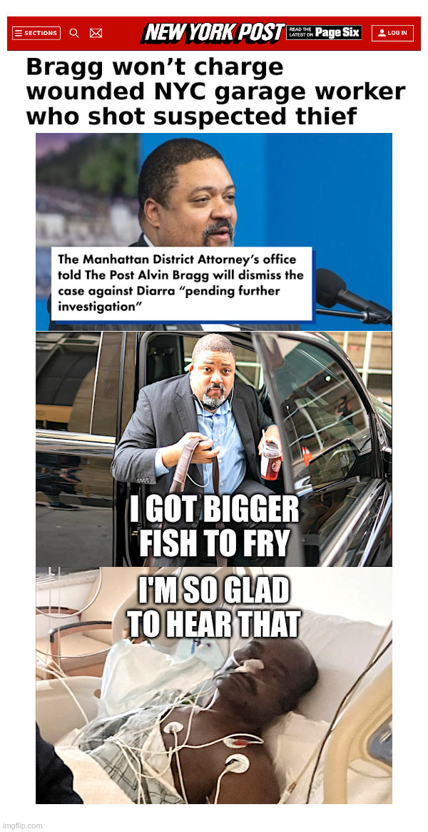 Alvin Bragg: Bringing Justice To NYC! | image tagged in alvin bragg,george soros,corrupt,new york,district attorney | made w/ Imgflip meme maker