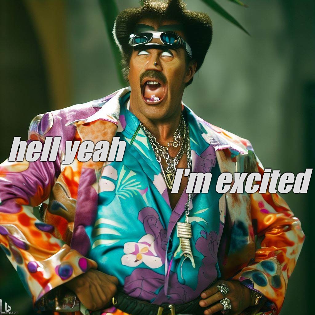 hell yeah I'm excited | hell yeah; I'm excited | image tagged in hell yeah i'm excited,possessed,demon,excited | made w/ Imgflip meme maker
