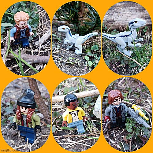 Shots of my Lego Jurassic World minifigures | image tagged in lego,jurassic world dominion | made w/ Imgflip meme maker