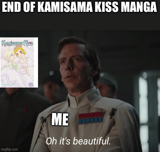 Oh it's beautiful | END OF KAMISAMA KISS MANGA; ME | image tagged in oh it's beautiful,tomoe,kamisama,kiss,kamisama kiss,ending | made w/ Imgflip meme maker