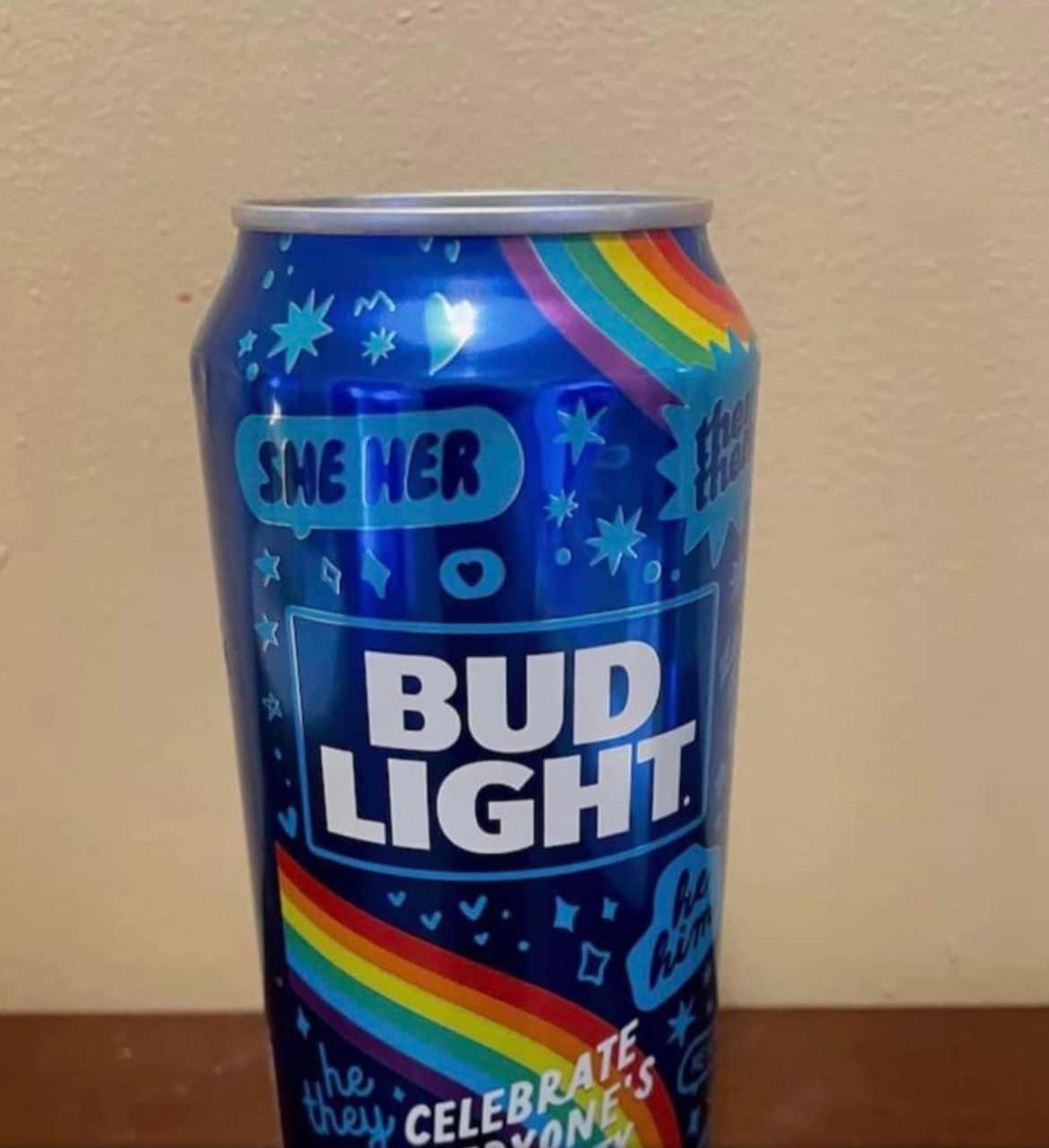 High Quality LGBTQ Bud Light Blank Meme Template