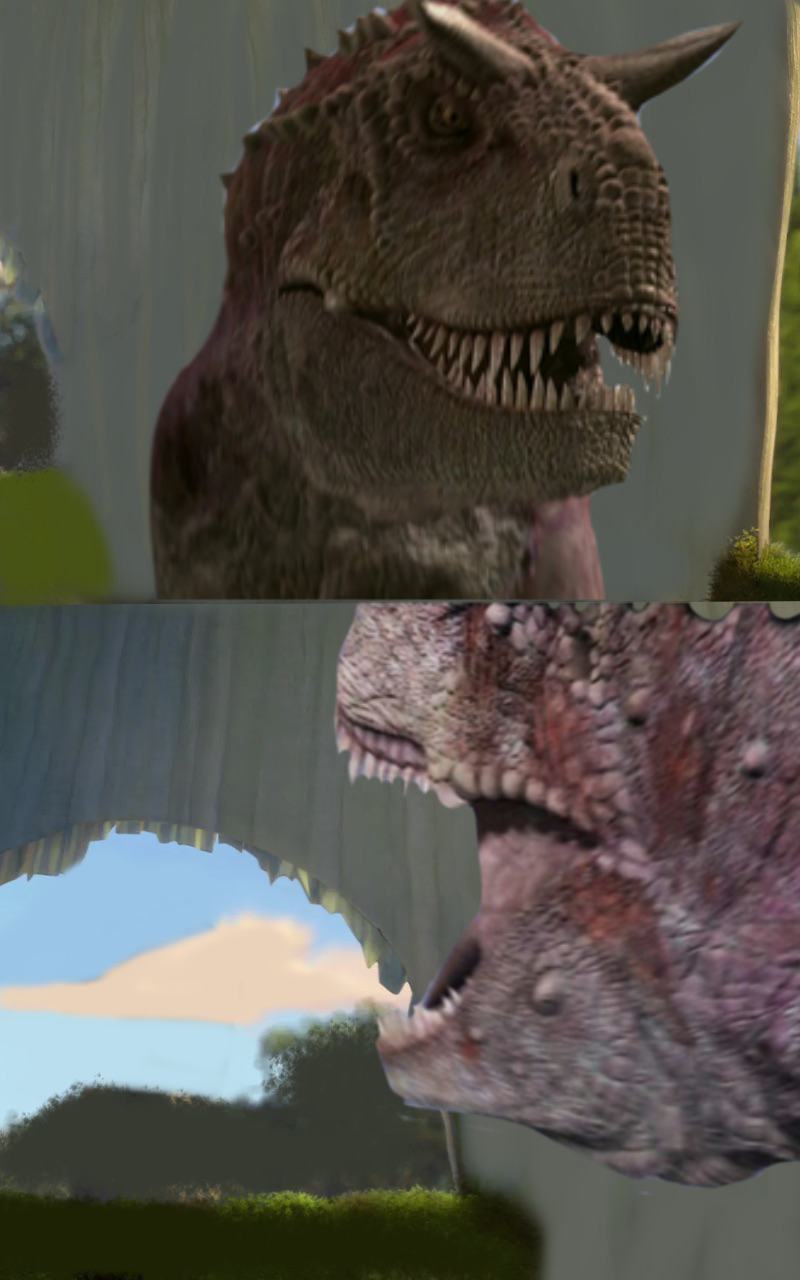 shrek five minutes (Carnotaurus Edition) Blank Meme Template