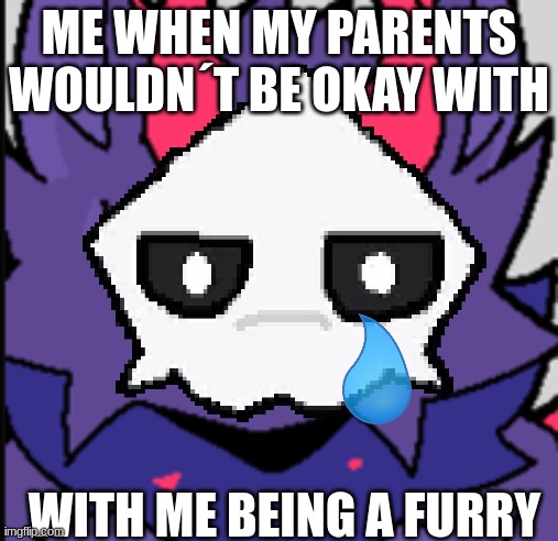 this is true | ME WHEN MY PARENTS WOULDN´T BE OKAY WITH; WITH ME BEING A FURRY | made w/ Imgflip meme maker