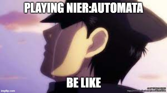 Ending E be hitting like | PLAYING NIER:AUTOMATA; BE LIKE | image tagged in gaming,video games,videogames,funny | made w/ Imgflip meme maker